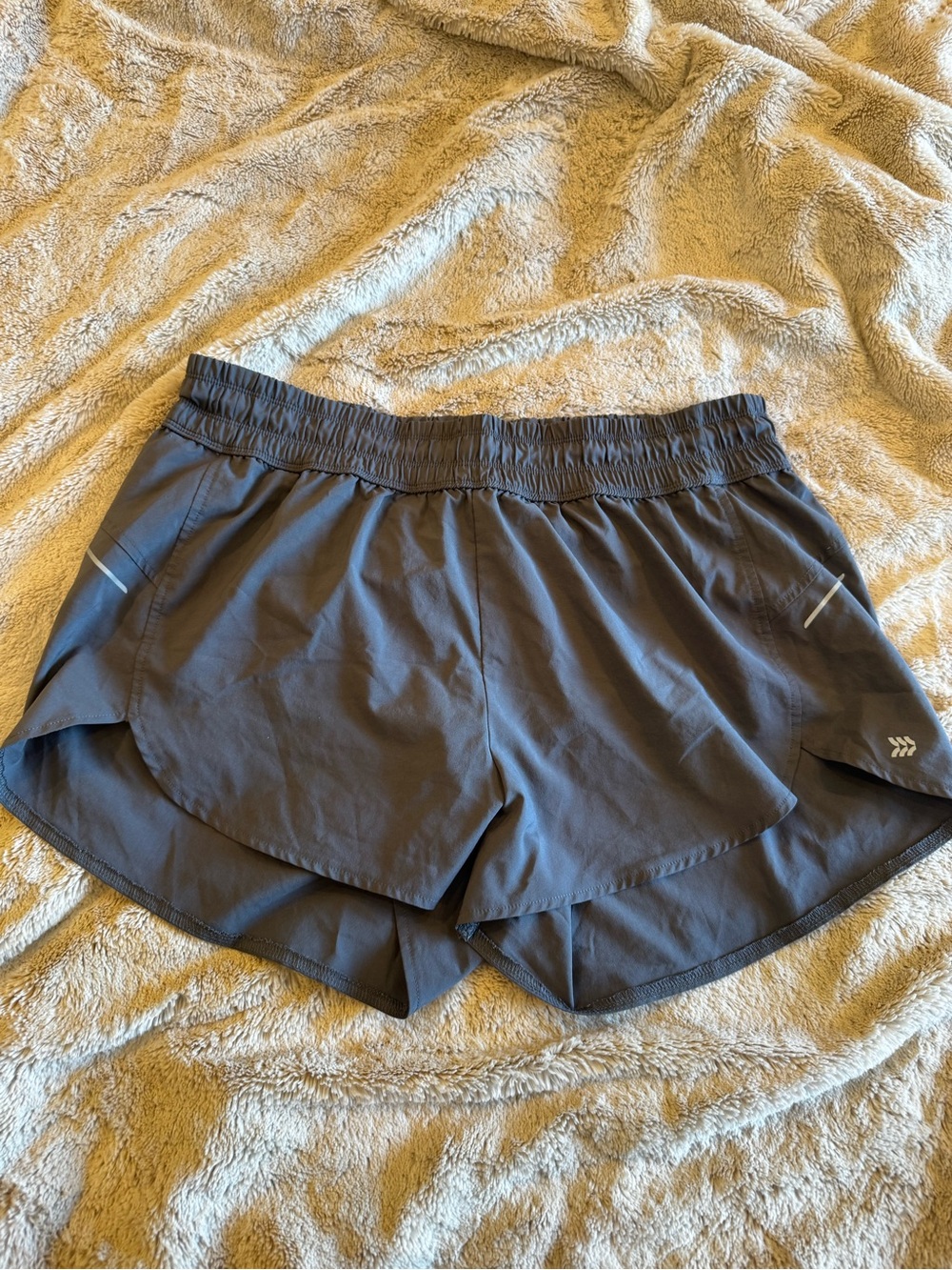all in motion Charcoal Layered Hem Athletic Shorts